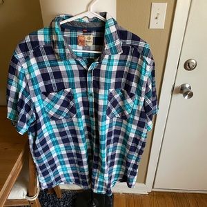 Men’s ruff Hewn Short Sleeve Button Down